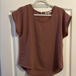 A New Day Mauve Asymmetrical Relaxed Blouse
